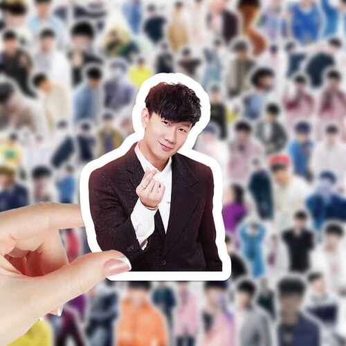 手机壳diy防水林俊杰210张贴画