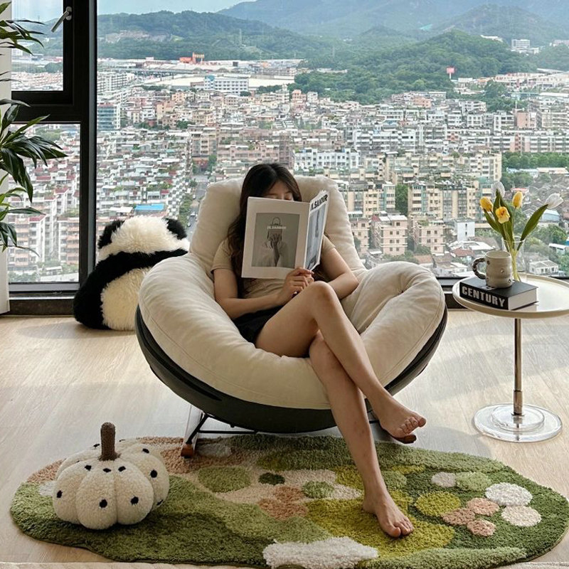 企鹅摇椅大人躺椅阳台家用休闲椅懒人沙发单人卧室蜗牛摇摇椅子