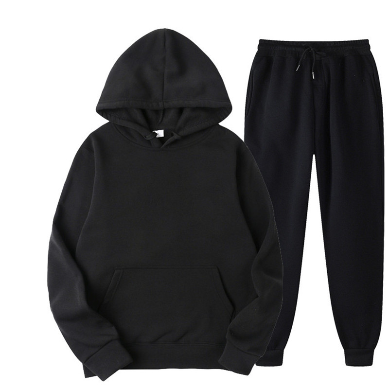 Two piece hoodie sweatshirt pants set二件套连帽衫运动衫套装