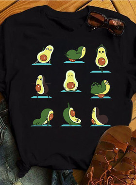 女式上衣黑色T恤女孩T恤