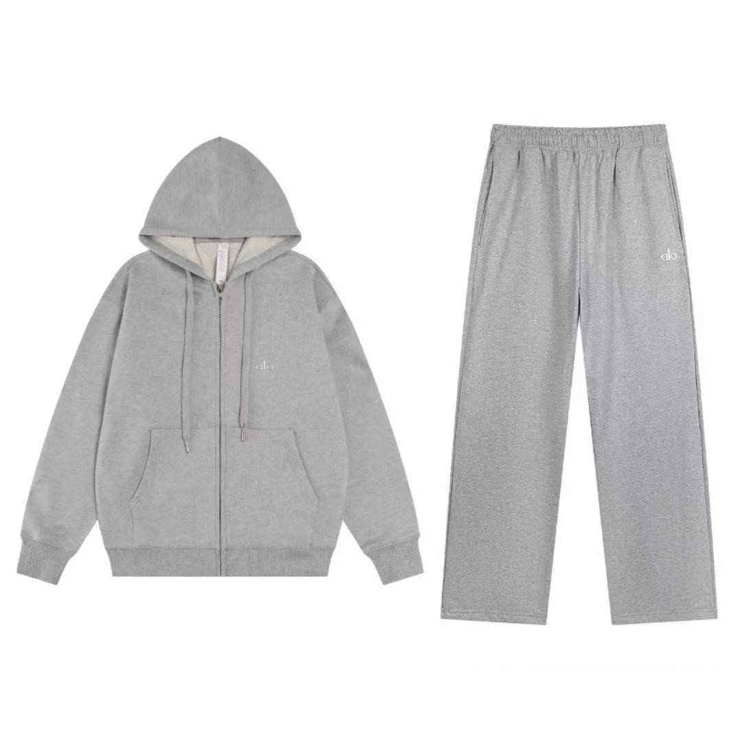 thumbnail for New American sports hooded sweatshirt with headband, casual versatile loose A Family L* unisex sweatshirt set