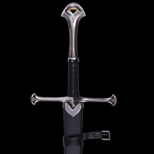 金属魔戒指环王剑阿拉贡剑经文版纳西尔圣剑精灵剑金属cos模