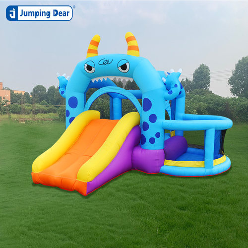 国标跳迪儿童充气城堡怪兽滑梯户外中小型蹦蹦床亲子互动玩具游乐