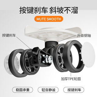 正品新款三开式多功能前开盖行李箱20寸PC双侧袋大容量旅行登机拉