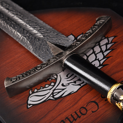 金属宋字号刀剑冰与火之权利游戏寒冰剑双手剑影视刀剑挂板剑