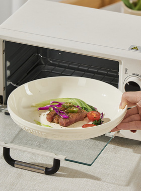 碗碟套装家用法式奶油风高颜值餐具碗家用2024新款乔迁礼品碗套装