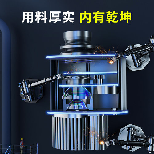 商用广告投影灯160瓦大功率射灯led室外文字地面旋转广告图案