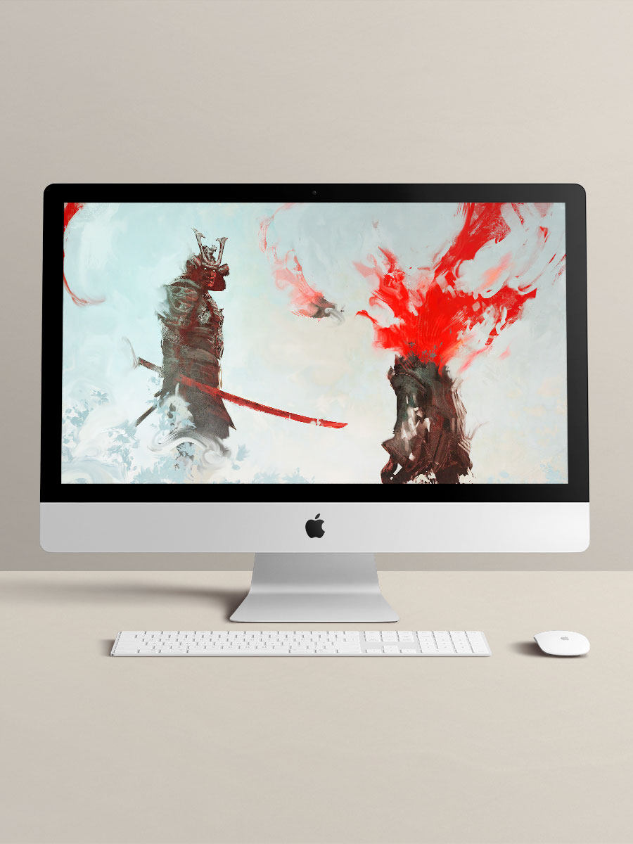 「武士」wallpaper station iphone/mac/ipad 手机电脑壁纸 2张