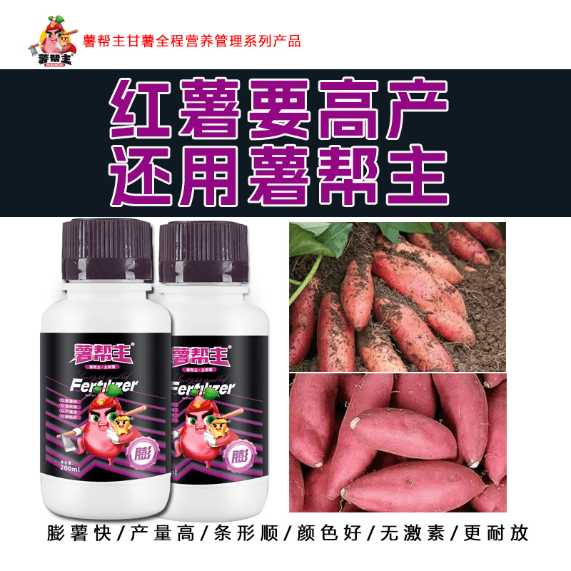 吨薯宝超磷钾薯帮主红薯甘薯地瓜专用叶面肥膨果增甜防裂增产