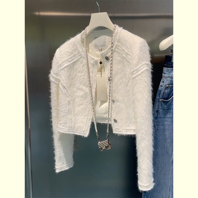 女装高级感小个子小香风开衫外衣