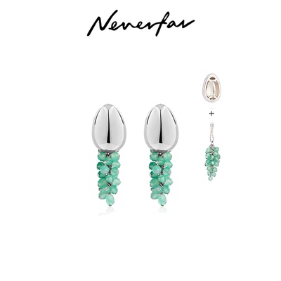 耳钉NEVERFAR玉石原创设计