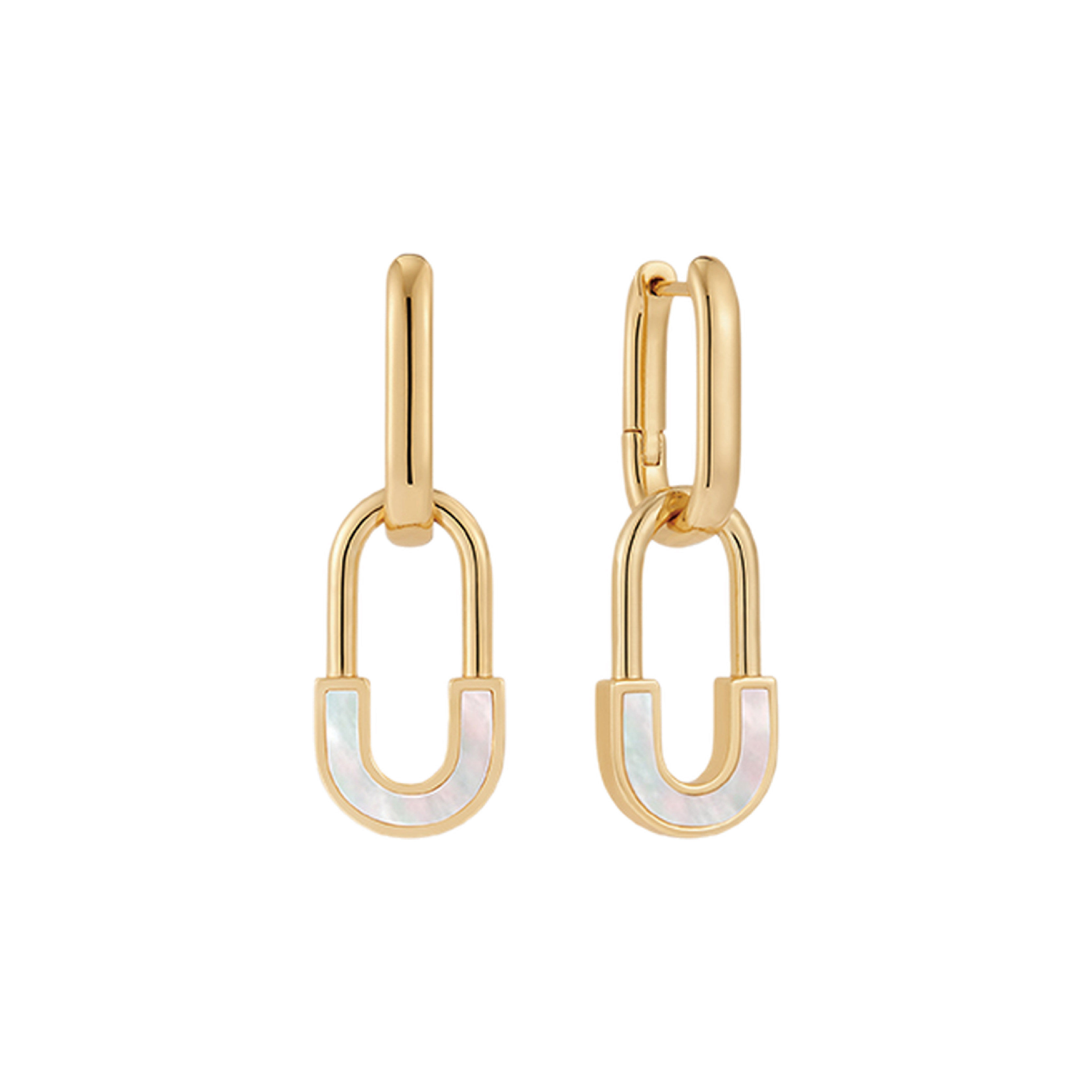 秋冬爆款上新  高级感耳饰 白贝母 可拆卸