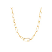 Neverfar「LOCK」白贝锁扣系列锁扣项链女简约时尚 高级感饰品