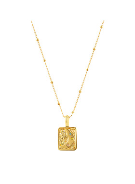 Neverfar 未远之境系列月亮方牌项链轻奢