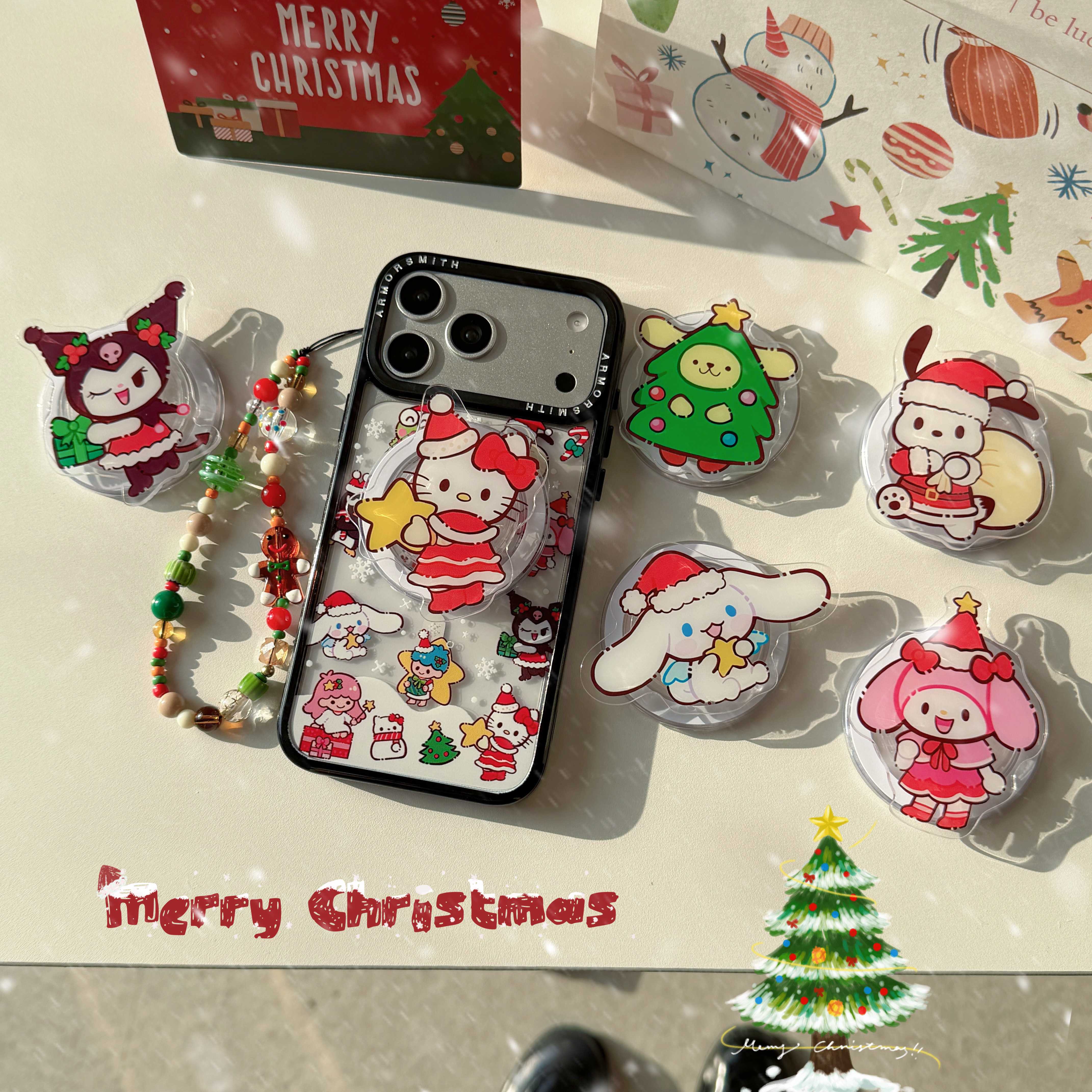 创意磁吸卡通圣诞三丽鸥适用三星GalaxyS25Ultra手机壳S25EDGE/S24/S24FE可爱S23+/23plus防摔S23Ultra保护套