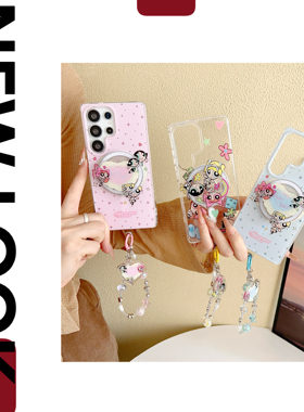 创意磁吸卡通彩虹飞天小女警适用于三星GalaxyS26Ultra手机壳S25Ultra可爱少女S24Ultra/S23Ultra/全包保护套