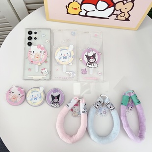 创意磁吸卡通三丽鸥适用三星GalaxyS25手机壳S25 S24PLUS全包防滑S23Ultra防摔保护套 S25Ultra可爱少女心S24