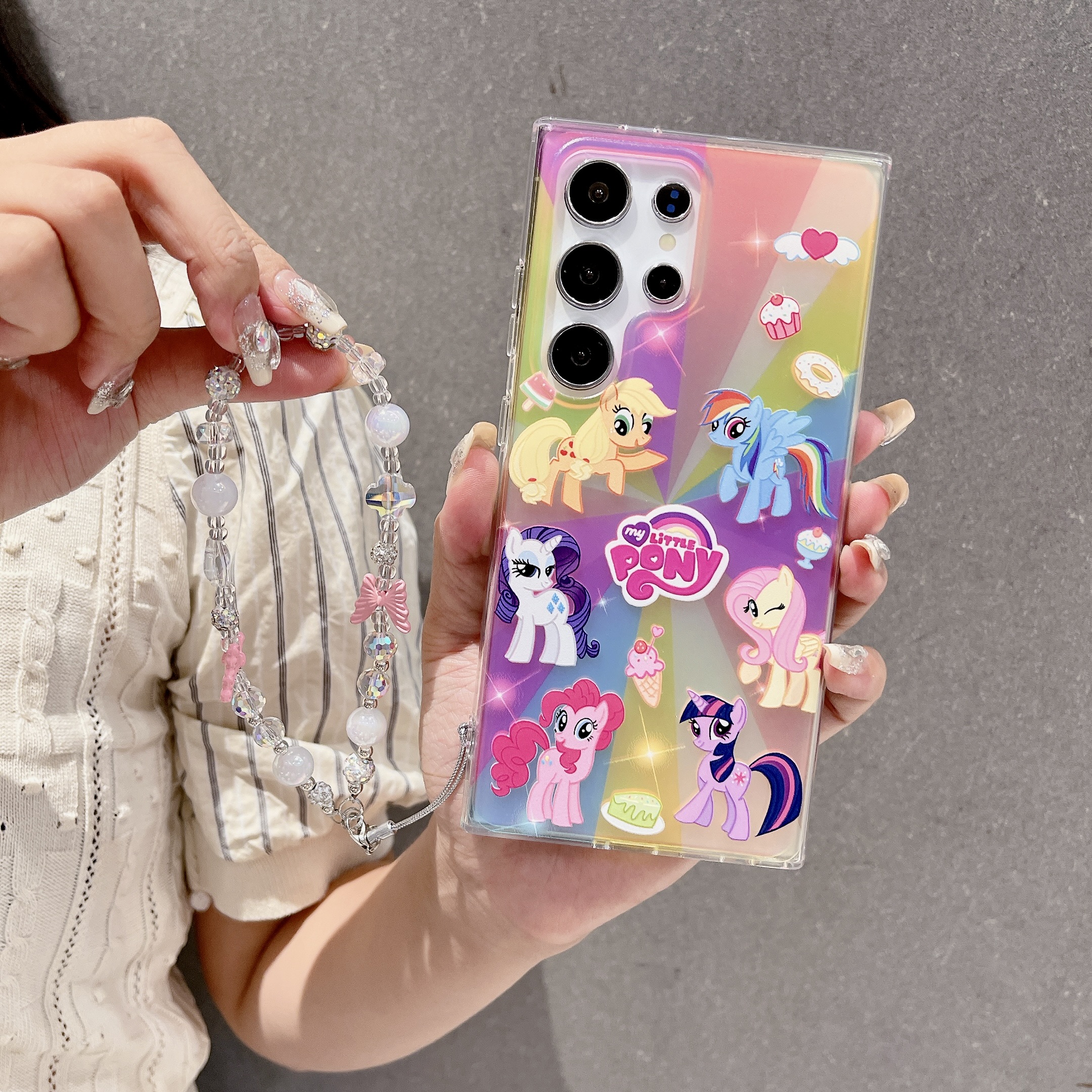创意小马宝莉适用三星GalaxyS24手机壳S24+/S24Ultra可爱少女心S23FE/S23Plus/S22全包A15/A55/A25防摔保护套