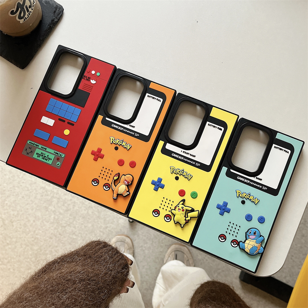 创意卡通比卡丘小火龙适用于三星GalaxyS25手机壳S24/S22Ultra个性S22S21小众防滑A55/A13/A23/A34/A05保护套