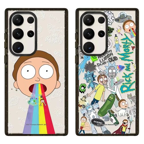 创意磁吸亚克力卡通瑞克和莫蒂适用三星GalaxyS26Ultra手机壳S25/S24+可爱少女心S22Ultra全包S23Ultra保护套