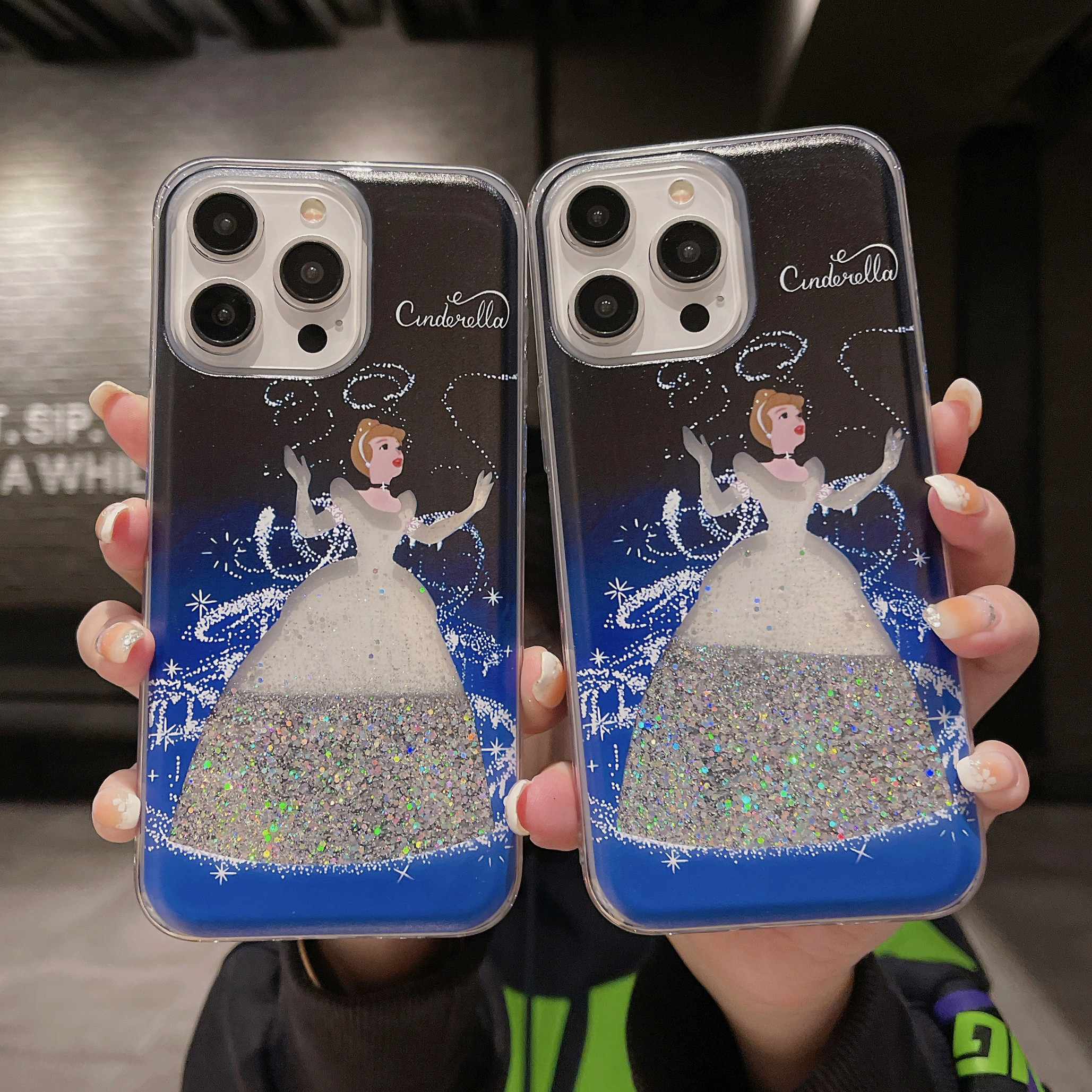 创意流沙文艺公主礼服适用三星GalaxyS24手机壳解压S23FE/S25Ultra可爱少女心S21+流动液体S20PLUS防摔保护套