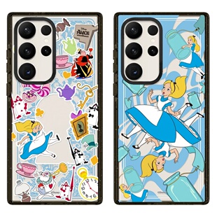创意磁吸亚克力爱丽丝梦游仙境适用三星GalaxyS26Ultra手机壳S25/S24+可爱少女心S22Ultra全包S23Ultra保护套
