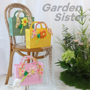 伴手礼水果篮手提篮小众创意实用礼品盒空盒宝宝周岁生日礼品篮子