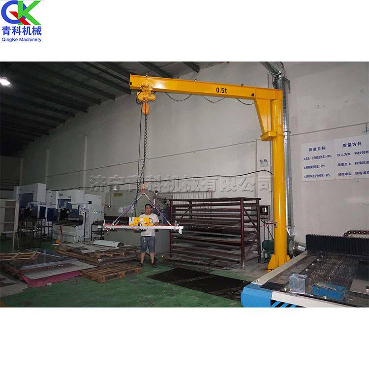 定柱式悬臂起重机 码头仓库货物悬臂吊机 3吨360度旋转单臂吊