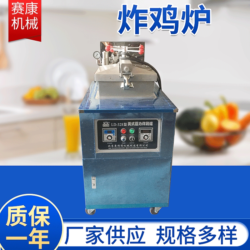 商用立式炸鸡炉电加热落地式高压电炸炉油炸锅大功率自动专用设备
