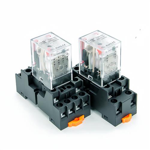 中间继电器YJ2N-GS小型电磁开关8脚14脚直流24vMY2 HH52P 4N