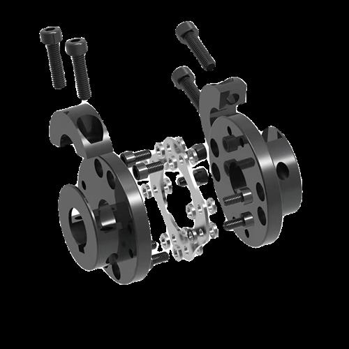 45钢DJM单膜片联轴器带键槽双膜片联轴器弹性电机连接器大扭矩FES