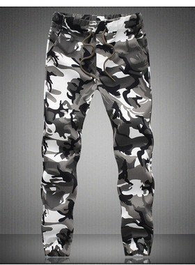 Men's long pants camouflage jogging pants男士长裤迷彩慢跑裤