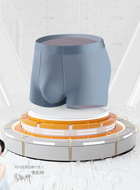 桔内无痕100支莫代尔冰丝双面男士内裤桑蚕丝档透气舒适平角9992