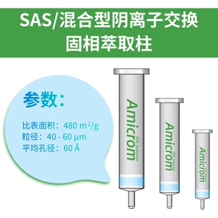 铵盐键合聚苯乙烯 SAS混合型阴离子交换季 二乙烯基吡咯烷酮萃取柱