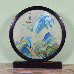 开封汴绣手工双面绣摆件非遗工艺品中国特色礼品送老外纪念品刺绣