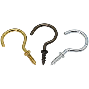 问号钩杯钩灯钩挂钩羊眼自攻螺丝饰品橱柜挂钩吊钩蚊帐鸟笼子钩子