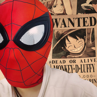 蜘蛛侠头套正版平常心成人cos英雄远征怪毒液沙雕迈尔斯头套面具