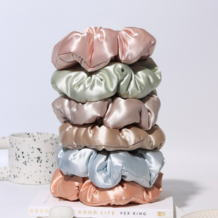 明星推荐 真丝枕头发圈 章小蕙加厚睡觉真丝发圈 加大加厚 云桑