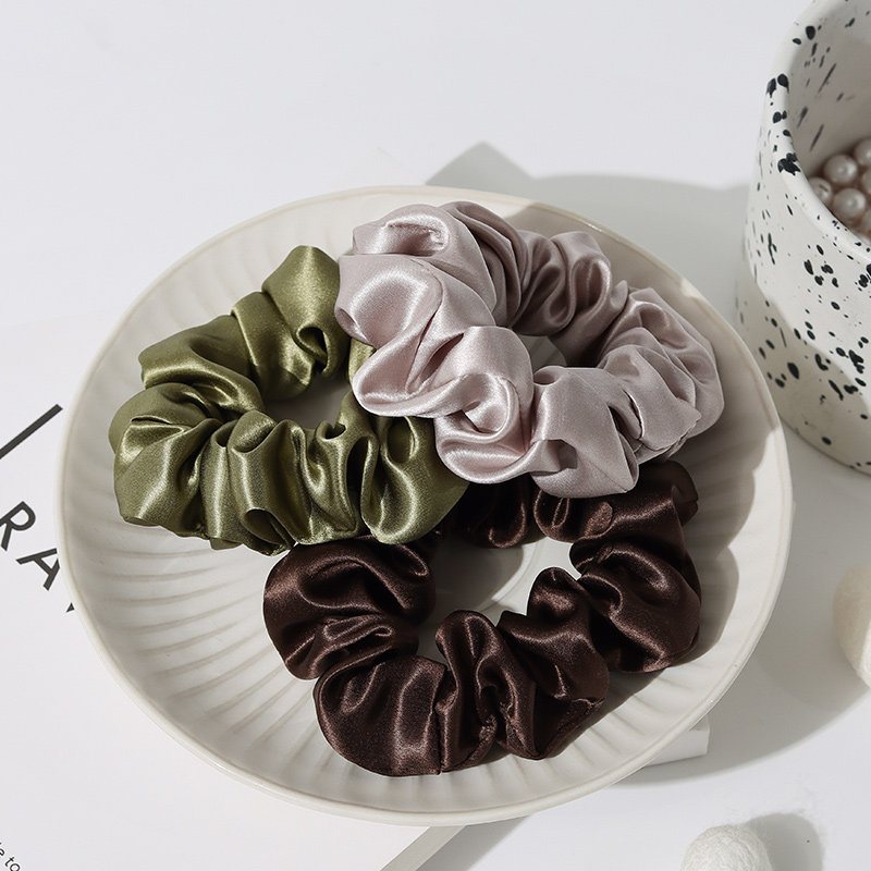 3厘米中号真丝发圈桑蚕丝