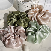 重磅加厚蚕丝发圈 云桑 7厘米真丝大肠圈 波浪护发睡觉卷发超大号