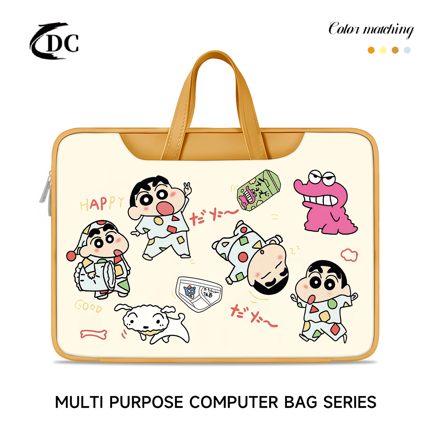 蜡笔小新全开合笔记本手提电脑包