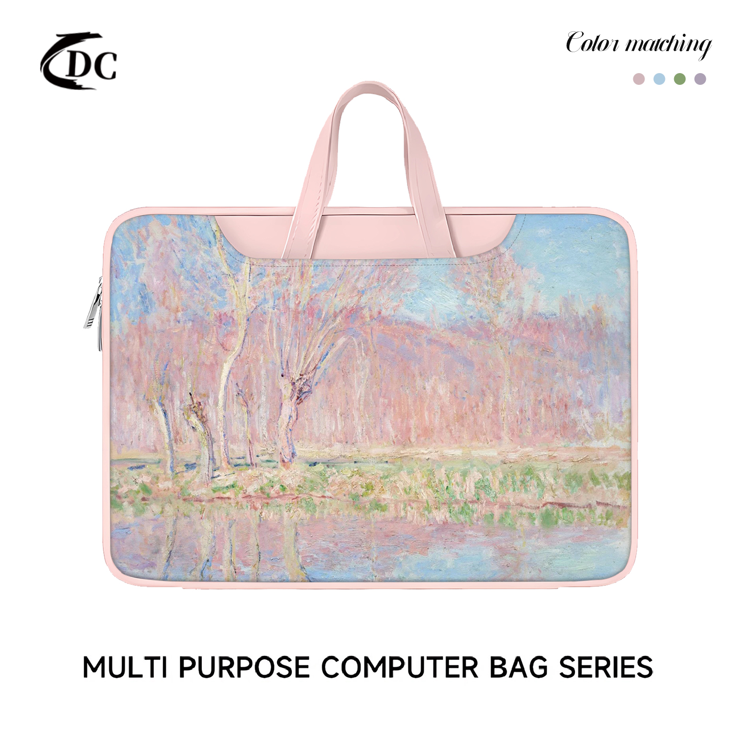 艺术油画笔记本电脑包女士高颜值防震防摔适用于苹果macbook电脑包14寸air13华为matebook联想手提电脑包16寸