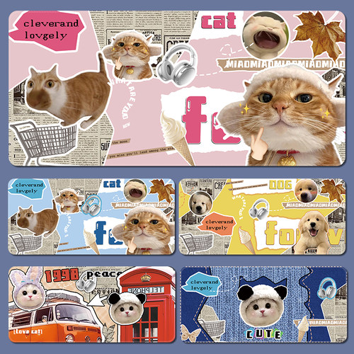 个性贴图网红猫咪鼠标垫定制尺寸