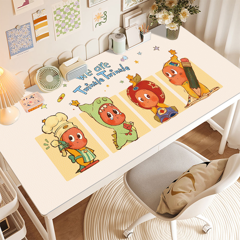 星星人鼠标垫防水工位电脑学习垫