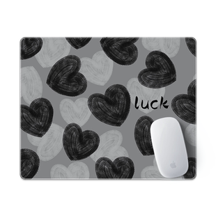 鼠标垫子女生小号简约黑色办公室好物电脑桌垫护腕定制滑鼠垫耐脏