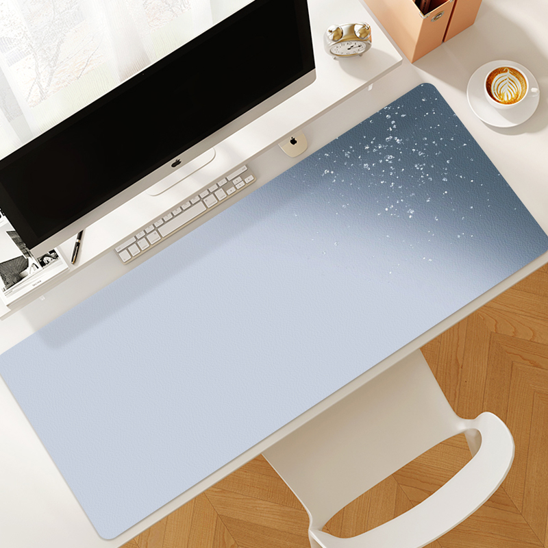 防水皮革极简风高级感纯色鼠标垫