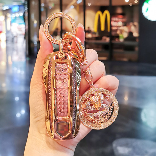金边钻石纹保时捷专用钥匙套