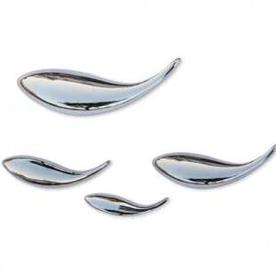 优雪创意立体墙上墙面装饰品客厅电视背景墙沙发挂件壁饰鱼免打孔