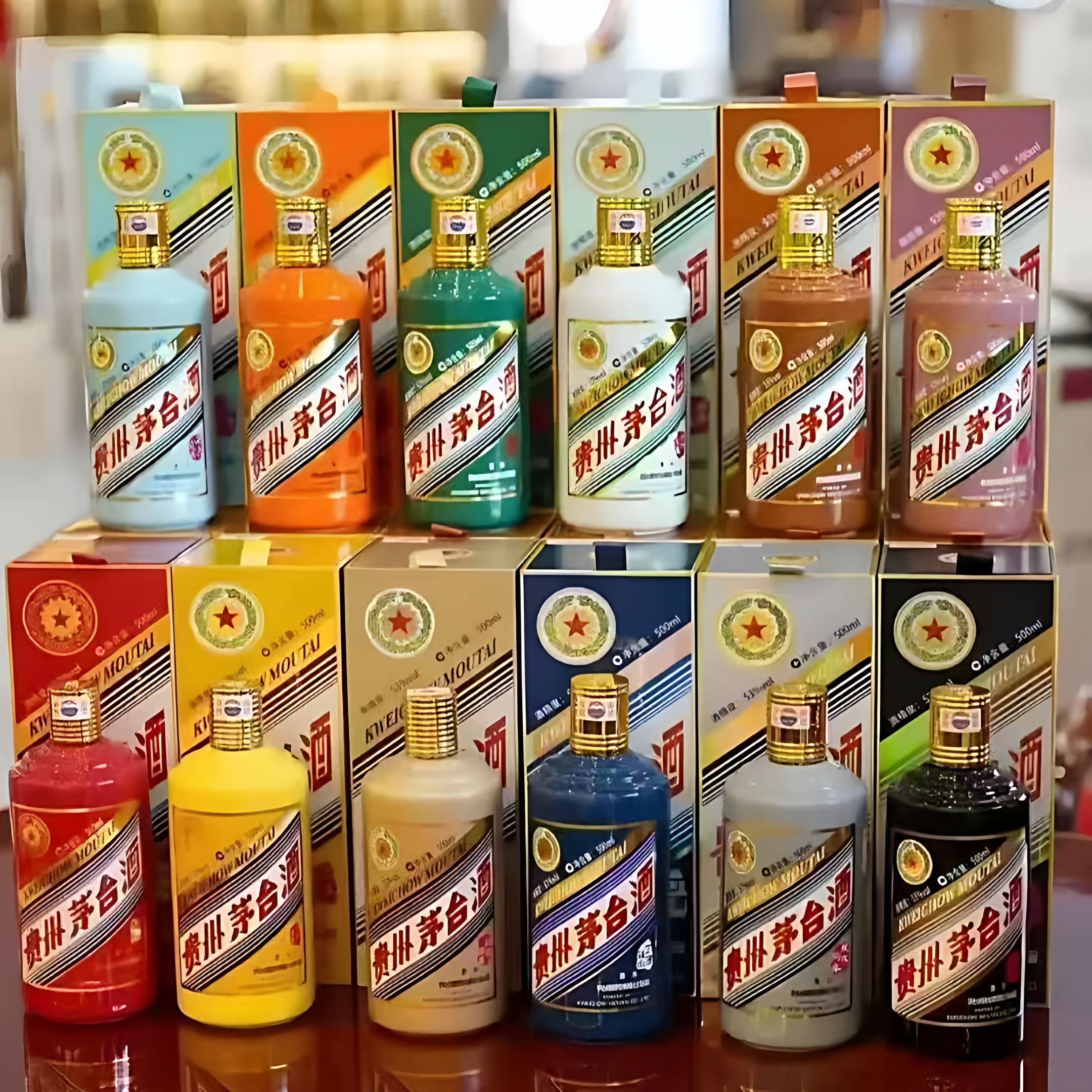 茅十二生肖白酒瓶盒子全套500毫升瓶子结婚拍照影视道具蛇年生肖