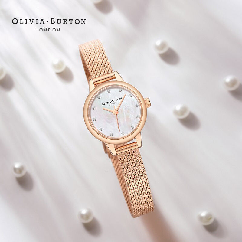 OliviaBurton手表女心形表盘小蜜蜂石英防水腕表OB时尚七夕礼物表